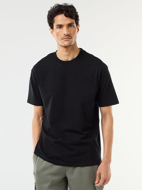 Tee-shirt uni confort fit / oversize - Kiabi Tee-shirt uni confort fit / oversize - Kiabi