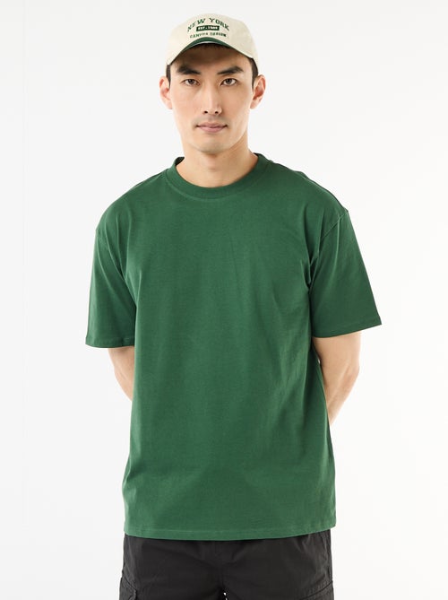 Tee-shirt uni confort fit / oversize - Kiabi