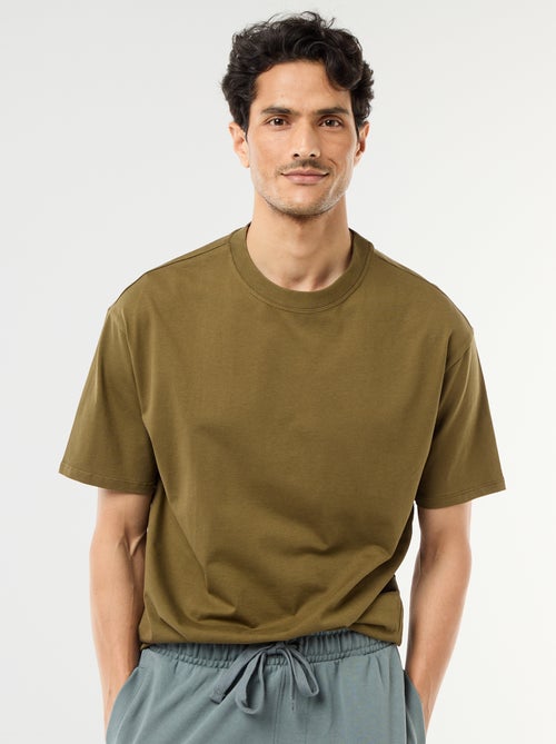 Tee-shirt uni confort fit / oversize - Kiabi Tee-shirt uni confort fit / oversize - Kiabi