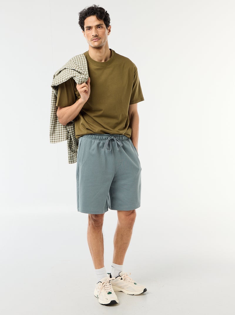 Tee-shirt uni confort fit / oversize Vert - Kiabi