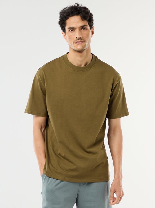 Tee-shirt uni confort fit / oversize - Kiabi Tee-shirt uni confort fit / oversize - Kiabi