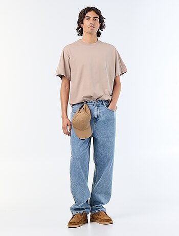Tee-shirt uni coupe confort fit / oversize à manches courtes