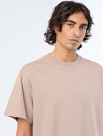 Tee-shirt uni coupe confort fit / oversize à manches courtes