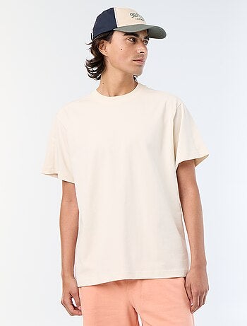 Tee-shirt uni coupe confort fit / oversize à manches courtes
