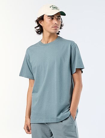 Tee-shirt uni coupe confort fit / oversize à manches courtes