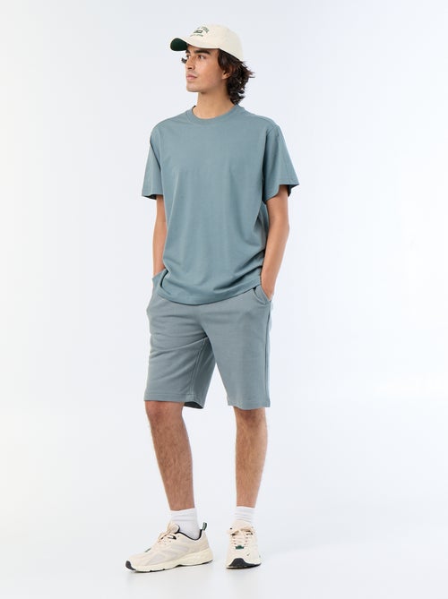 Tee-shirt uni coupe confort fit / oversize à manches courtes - Kiabi