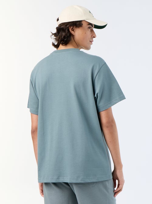 Tee-shirt uni coupe confort fit / oversize à manches courtes - Kiabi