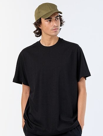 Tee-shirt uni coupe confort fit / oversize à manches courtes