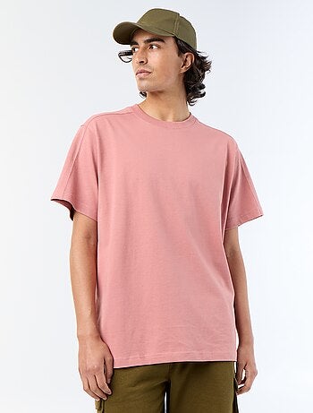Tee-shirt uni coupe confort fit / oversize à manches courtes