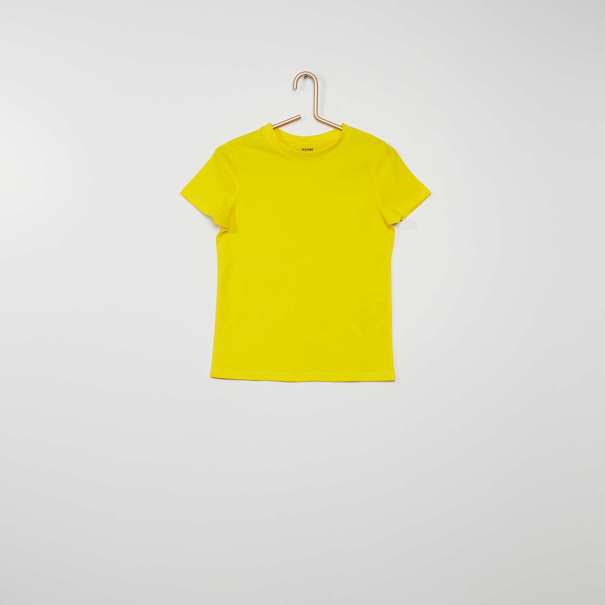 Teeshirt uni écoconçu garçon jaune Kiabi 2,00€