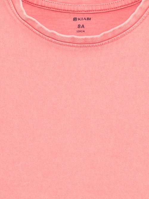 Tee-shirt uni manches extra-courtes - Kiabi