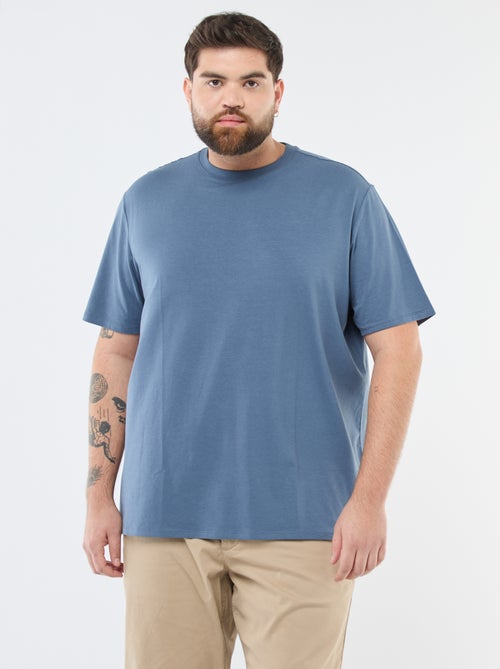 Tee-shirt uni regular fit - Kiabi