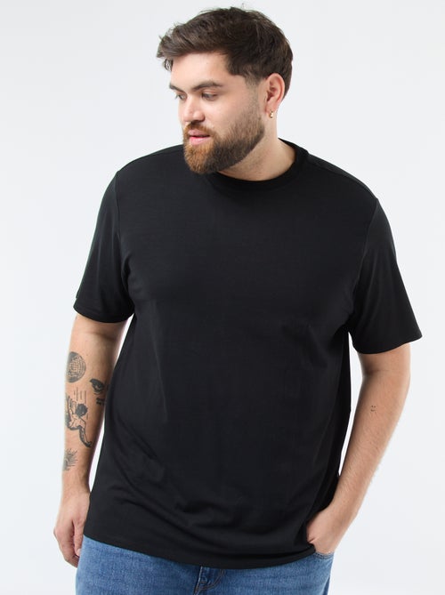 Tee-shirt uni regular fit - Kiabi