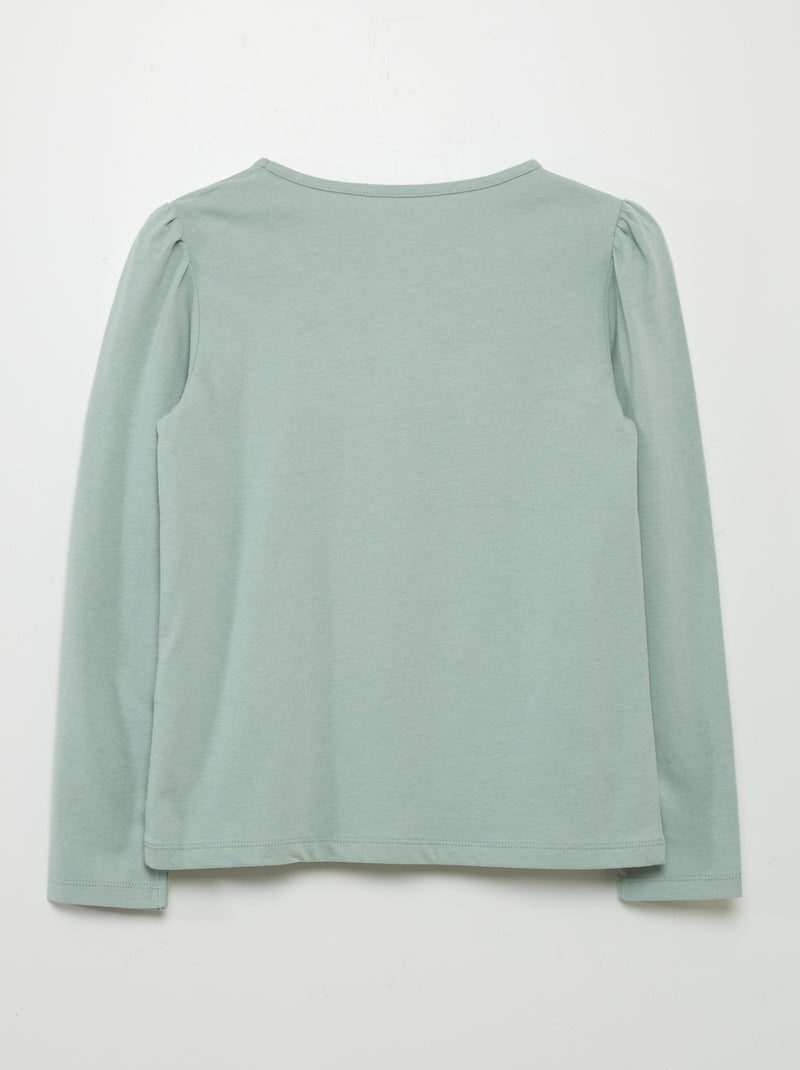 Tee-shirt uni Vert d'eau - Kiabi