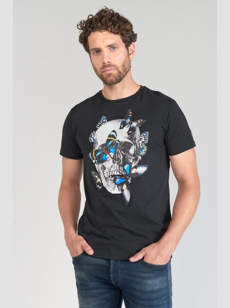 Tee-Shirt USMA 'Le Temps Des Cerises' Noir - Kiabi