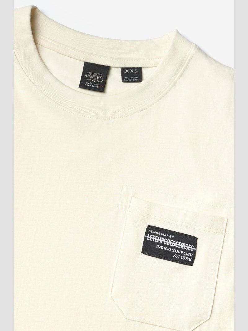 Tee-Shirt UZURBO 'Le Temps Des Cerises' Gris - Kiabi