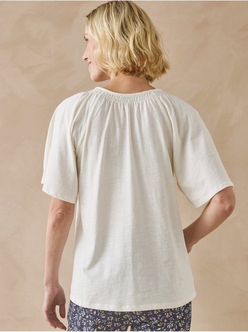 Tee-shirt V manches papillon - DAXON - Kiabi