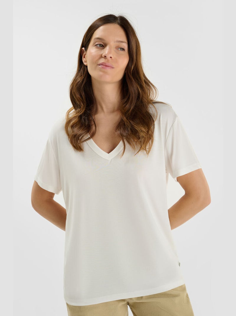 Tee-Shirt VAIA 'Le Temps Des Cerises' Blanc - Kiabi