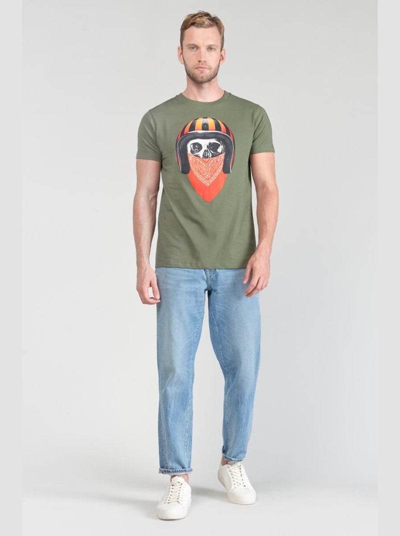 Tee-Shirt VEIGAR 'Le Temps Des Cerises' Vert - Kiabi