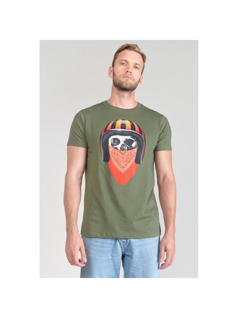 Tee-Shirt VEIGAR 'Le Temps Des Cerises' Vert - Kiabi