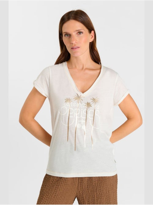 Tee-Shirt VEKO 'Le Temps Des Cerises' - Kiabi Tee-Shirt VEKO 'Le Temps Des Cerises' - Kiabi