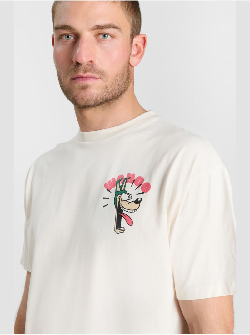 Tee-Shirt VELOKROM 'Le Temps Des Cerises' Blanc - Kiabi