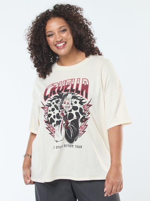 Tee-shirt 'Villains' 'Disney' à manches courtes - Kiabi