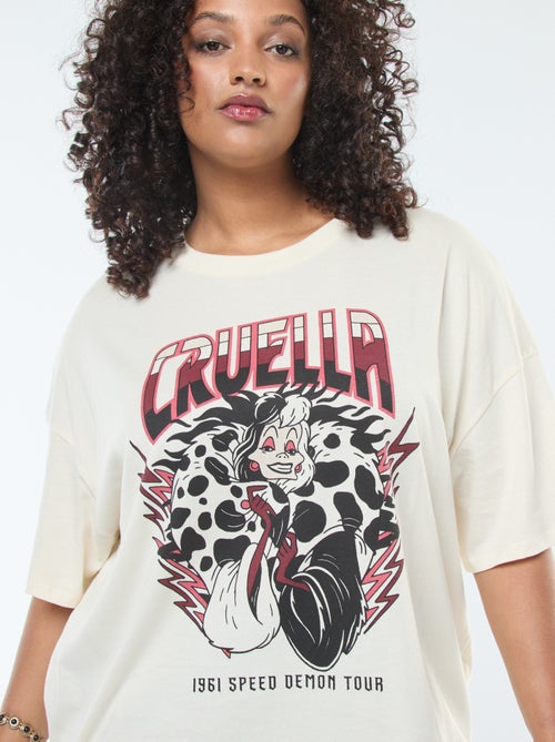 Tee-shirt 'Villains' 'Disney' à manches courtes - Kiabi