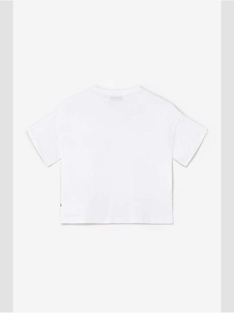 Tee-shirt vinagi 'le temps des cerises' Blanc - Kiabi