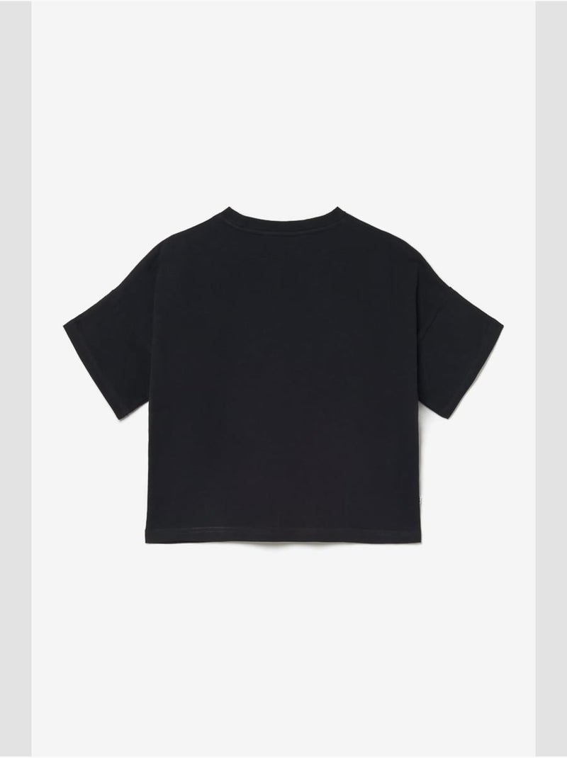Tee-shirt vinagi 'le temps des cerises' Noir - Kiabi