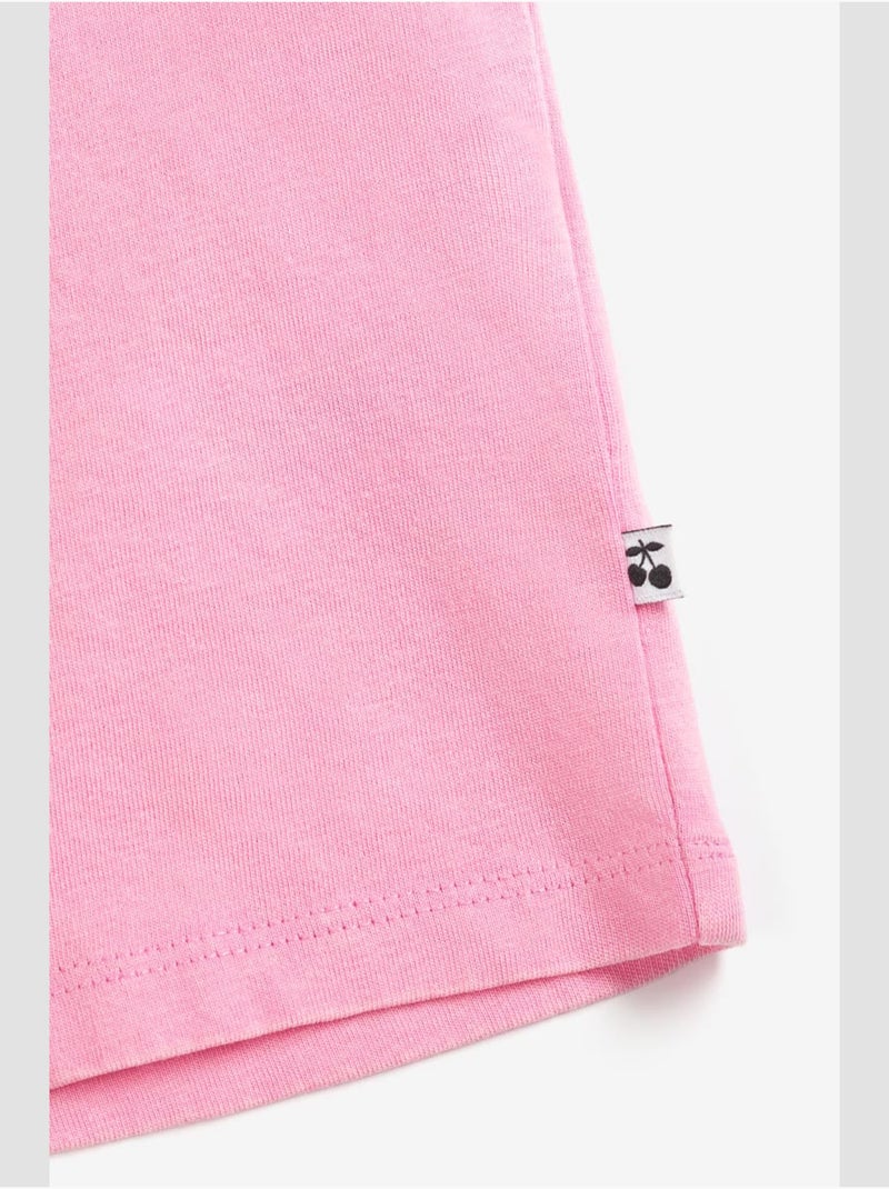 Tee-Shirt VINAGI 'Le Temps Des Cerises' Rose - Kiabi