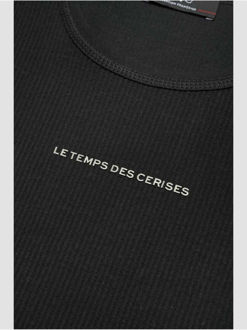 Tee-shirt virginia 'le temps des cerises' Noir - Kiabi