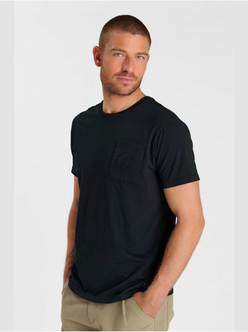 Tee-shirt voclair 'le temps des cerises' Noir - Kiabi