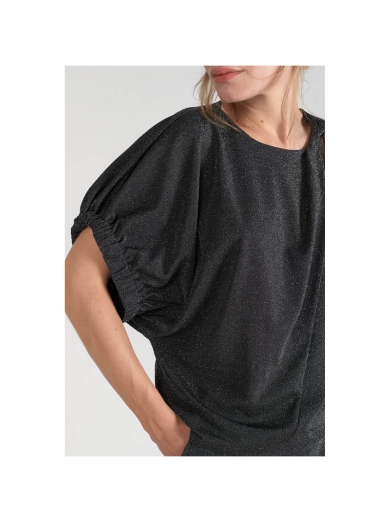 Tee-Shirt WINSLET 'Le Temps Des Cerises' Noir - Kiabi