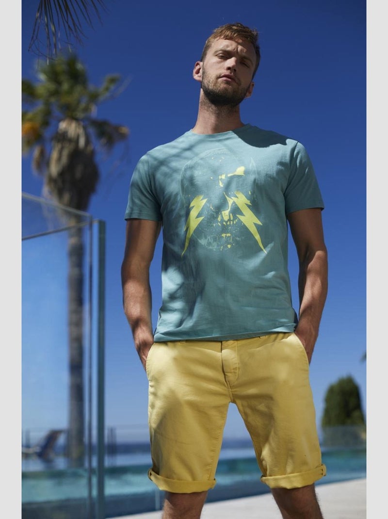 Tee-Shirt WITEK 'Le Temps Des Cerises' Vert - Kiabi