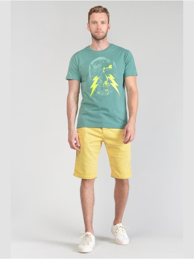 Tee-Shirt WITEK 'Le Temps Des Cerises' Vert - Kiabi