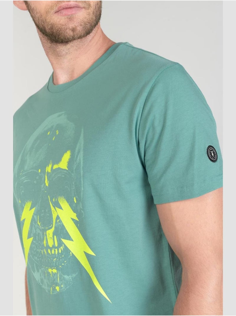 Tee-Shirt WITEK 'Le Temps Des Cerises' Vert - Kiabi