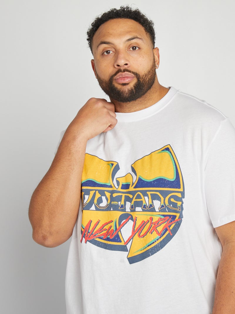Tee-shirt 'Wutang' Blanc - Kiabi