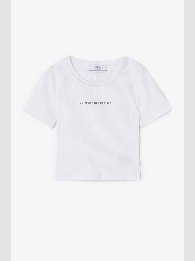 Tee-Shirt YUKONGI 'Le Temps Des Cerises' Blanc - Kiabi