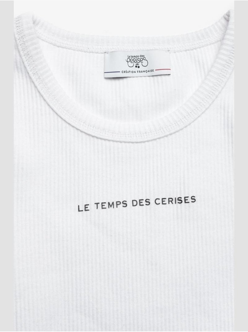 Tee-shirt yukongi 'le temps des cerises' Blanc - Kiabi