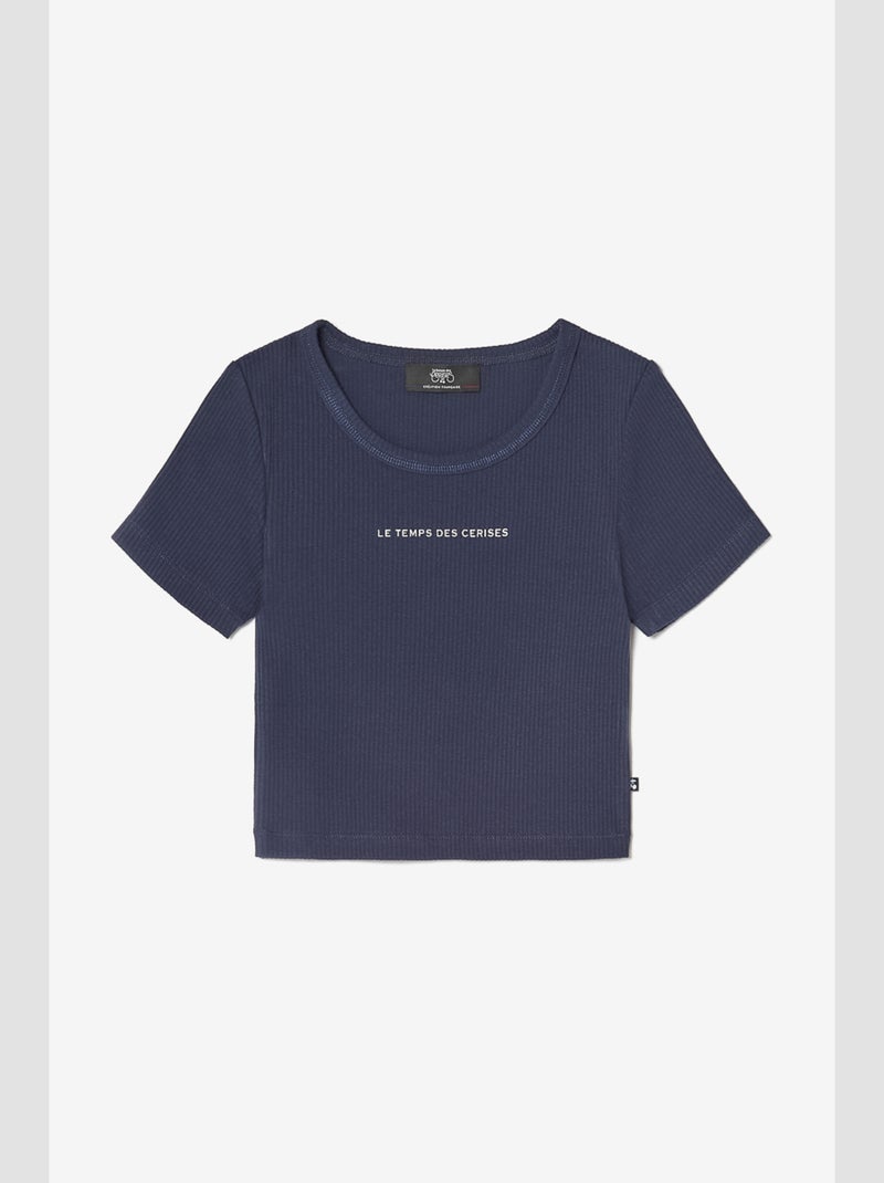 Tee-Shirt YUKONGI 'Le Temps Des Cerises' Bleu - Kiabi