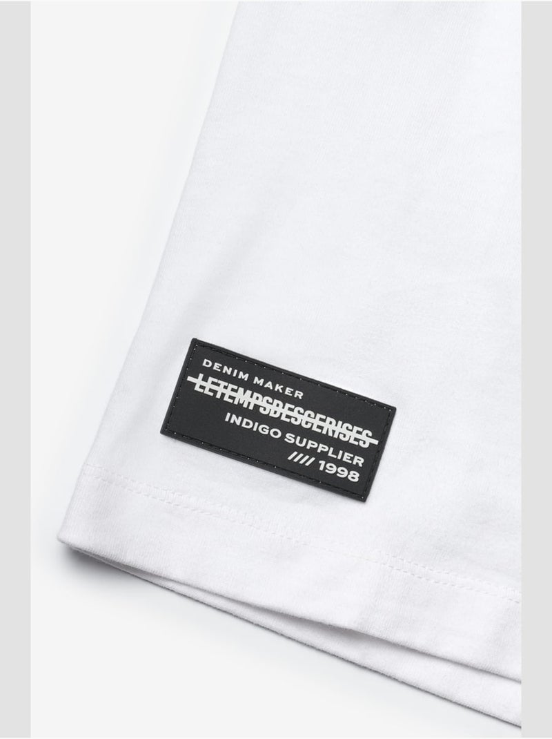 Tee-Shirt ZABRABO 'Le Temps Des Cerises' Blanc - Kiabi