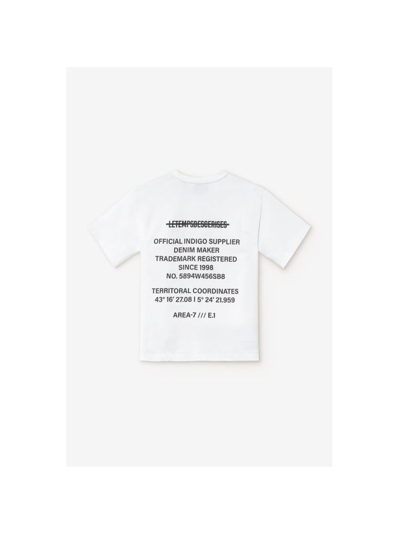 Tee-Shirt ZABRABO 'Le Temps Des Cerises' Blanc - Kiabi