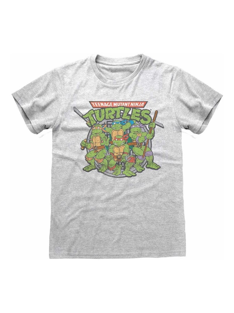Teenage Mutant Ninja Turtles - T-shirt Gris chiné - Kiabi