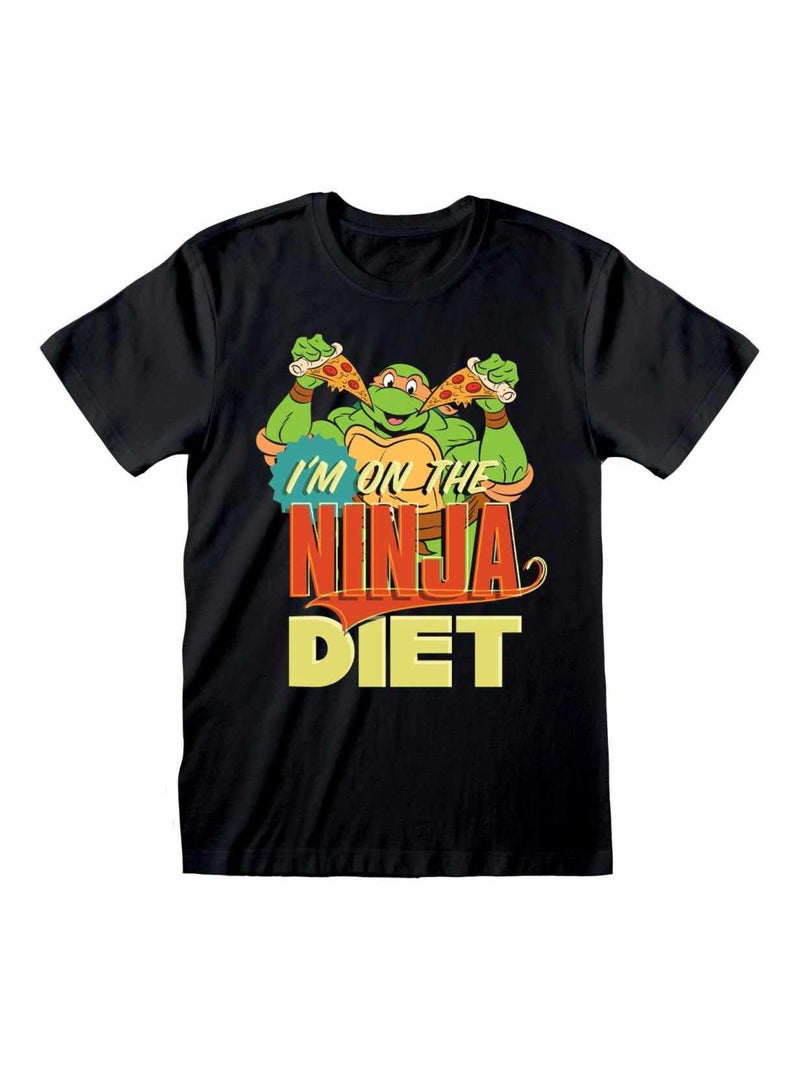 Teenage Mutant Ninja Turtles - T-shirt NINJA DIET Noir - Kiabi