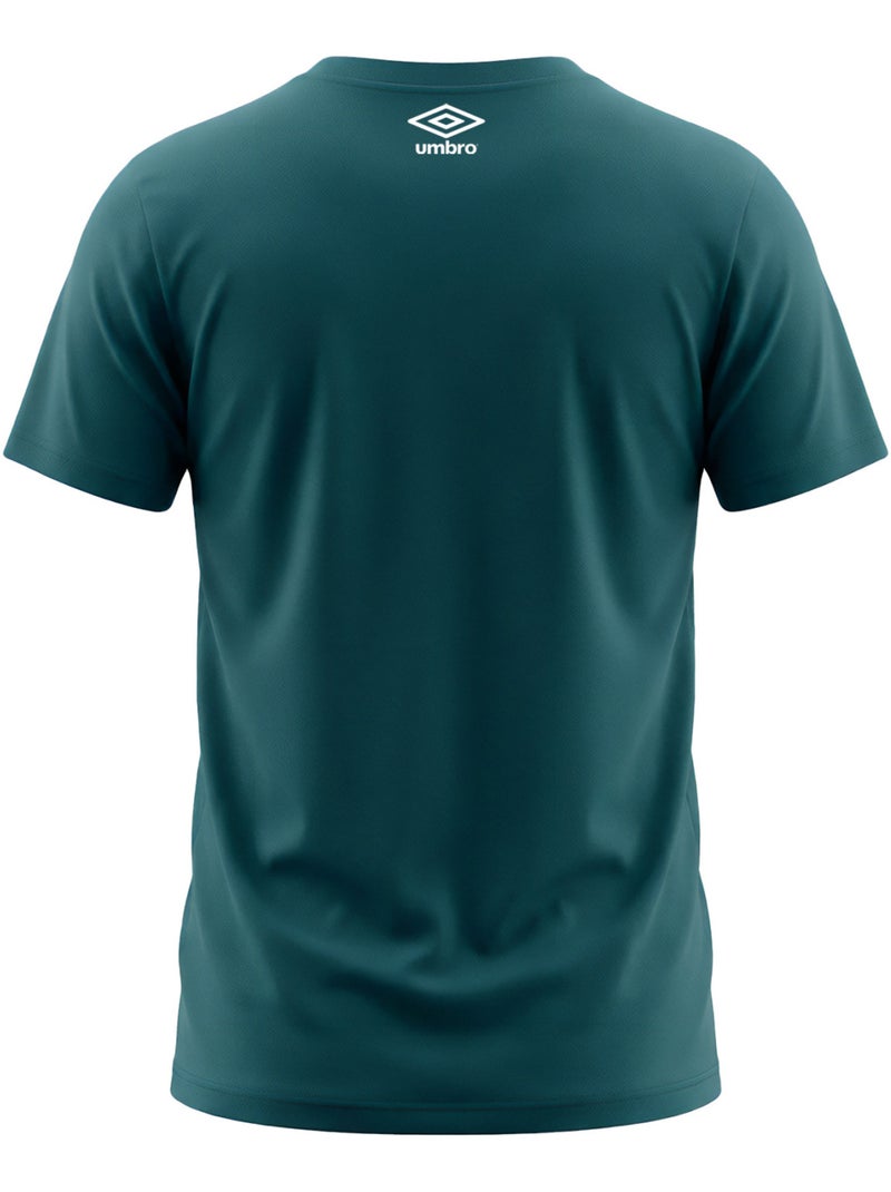 Teeshirt homme col rond léger et confortable avec logo floqué 1224680 umbro Vert - Kiabi