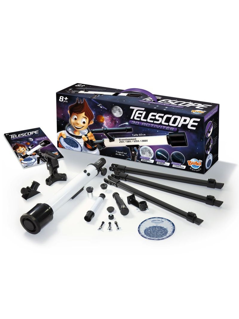 Télescope 30 activités Blanc - Kiabi