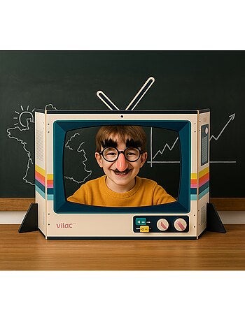 Télévision vintage en bois