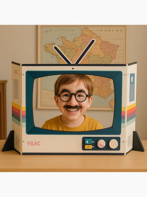 Télévision vintage en bois - Kiabi