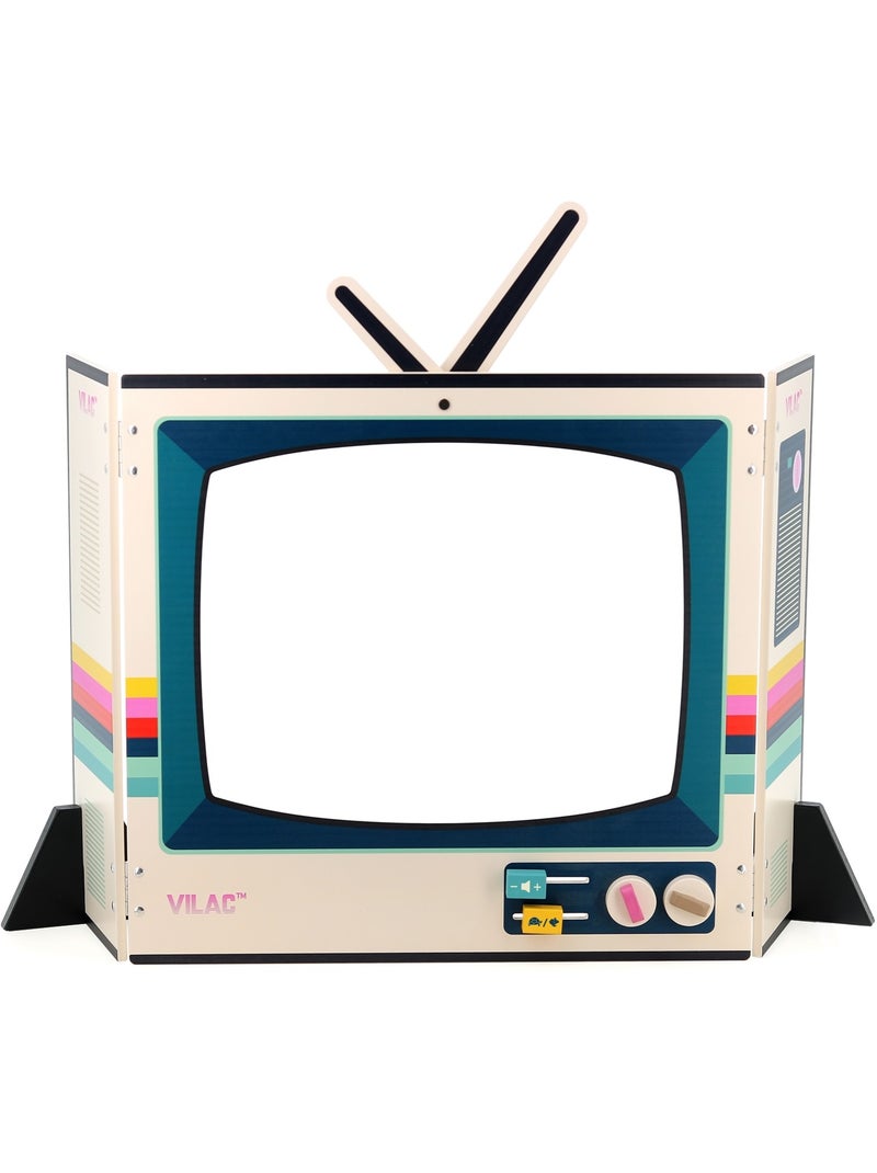 Télévision vintage en bois Beige - Kiabi